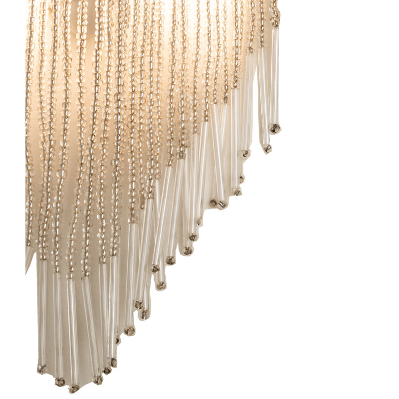 Floral Fabric with Fringe Night Light