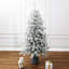 Arbre de Noël artificiel enneigé 5,5 pi