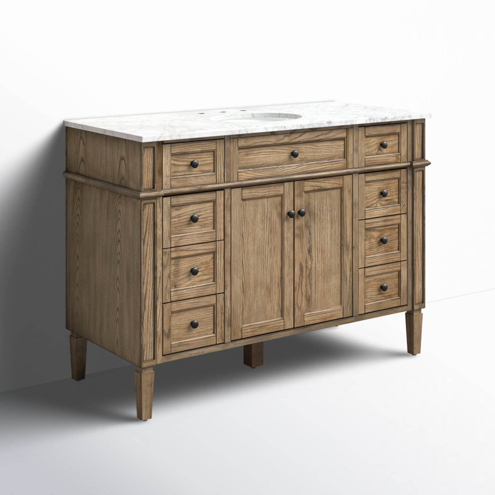 Rivers 48'' Single Bathroom Vanity, Driftwood