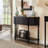 Black Solid Wood Console Table-1714898435-1714898436