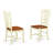 5 Piece Modern Dining Table Set Includes a Rectangle Wooden Table with Butterfly Leaf and 4 Kitchen Dining Chairs, 42x78 Inch, Buttermilk & Cherry-894044159-862680904