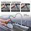 Robinet rétractable à simple cuve d'évier de cuisine 304 30 "x 18" Whale Waterfall Bonde en acier inoxydable avec accessoires de lave-vaisselle