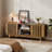 Regal TV Stand for TVs up to 75'',Entertainment Center Sliding Door-39067225-38954184
