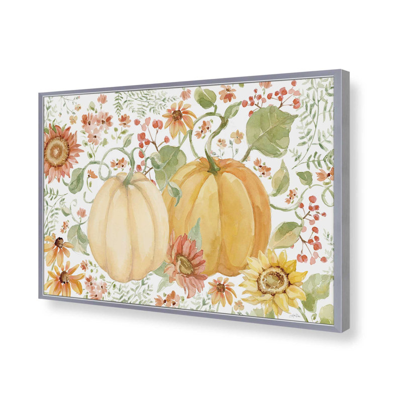 «Fall Cottage Garden IV» par Katrina Pete, reproduction d'art, 21.5" H x 31.5" W, Silver, Framed Print