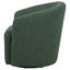 Chaise d'appoint pivotante rembourrée en tissu Mossbrook - vert-2070049787