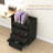 Dark Walnut 3 Drawer Storage Cabinet. Removable Tray & Under Desk Design. Mobility Wheels For Office Convenience 3 Bin, Walnut. Storage. And Transforming Functionality