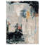 Hand Knotted Abstract Area Rug in Beige/Black/Blue-1066940101