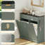 Armoire à ordures inclinable 2 x 13 gallons avec crochets-133488765-133488770