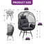Chaise Egg avec table de bout-804411602