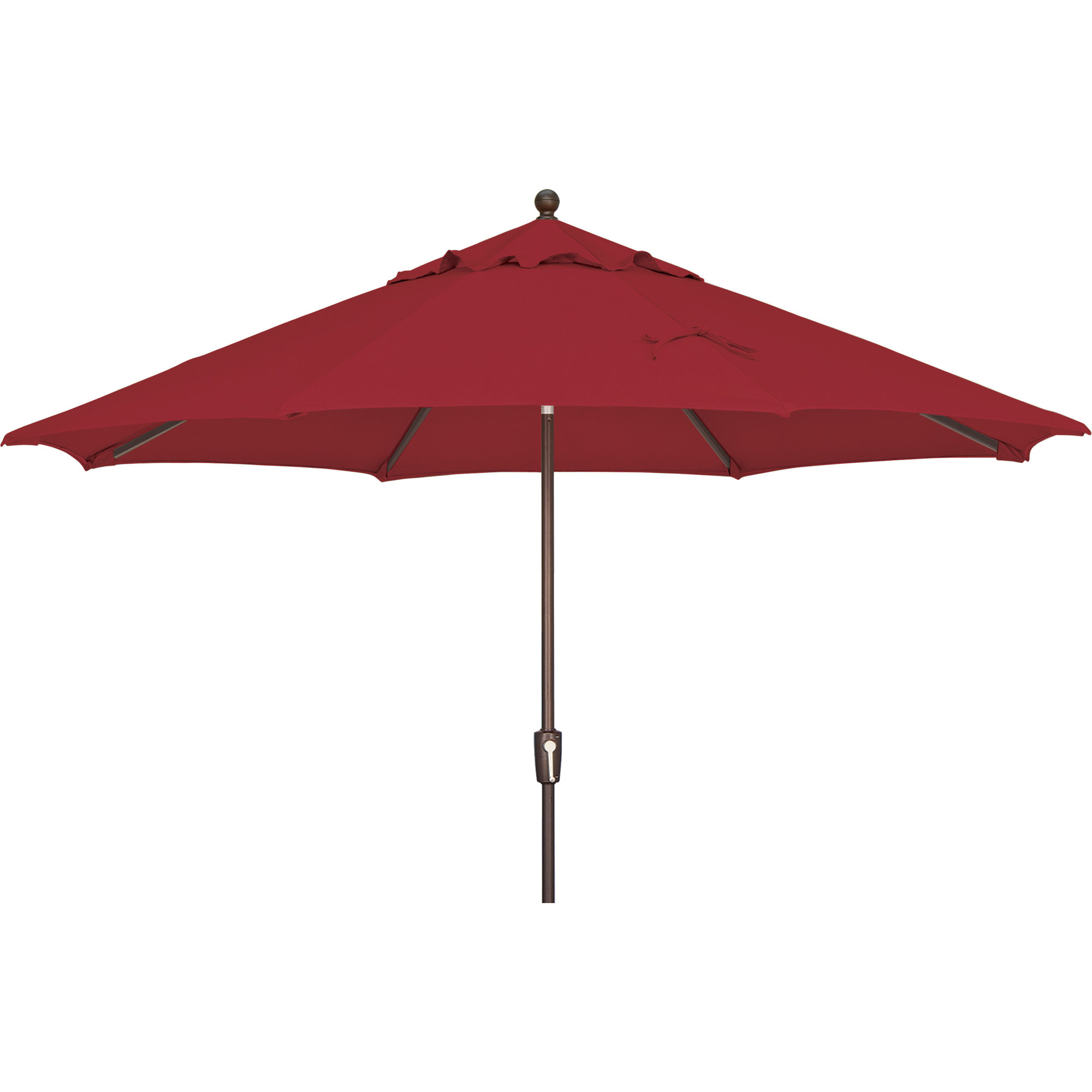 Launceston 132'' Outdoor Umbrella, Really Red, Bronze