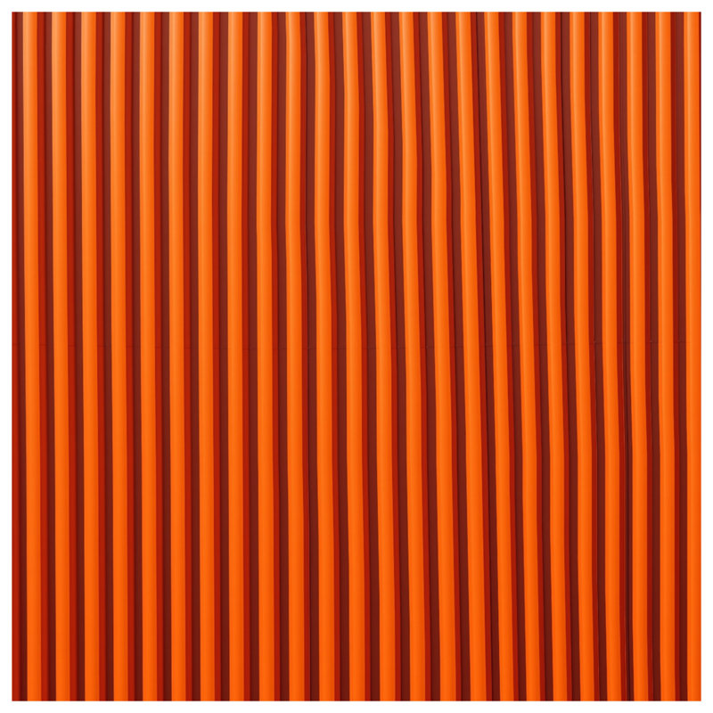 Coussins décoratifs à rayures verticales orange, 20 po x 20 po
