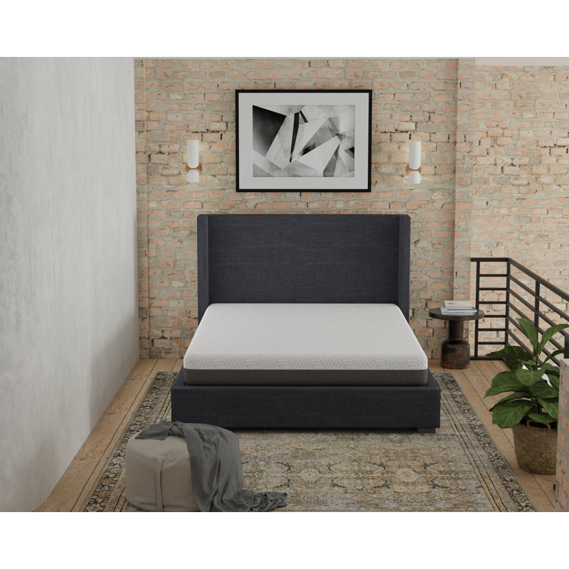 Matelas mi-ferme 10 po Pur Chill avec tissu rafraîchissant à changement de phase, Très grand lit, 10''
