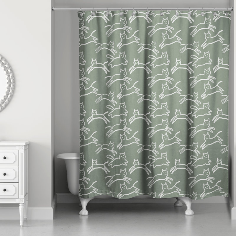 Rideau de douche Rojerio, Sauge