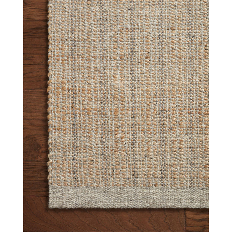 Tapis gris clair / naturel Jean Stoffer x Loloi Cornwall, Rectangle 5 pi x 7 pi 6 po