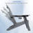 Unicoi Plastic Folding Adirondack Chair with Adjustable Backrest-1812206645