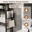 Rangement au-dessus de la toilette en bois autoportant avec tablette-1471566527
