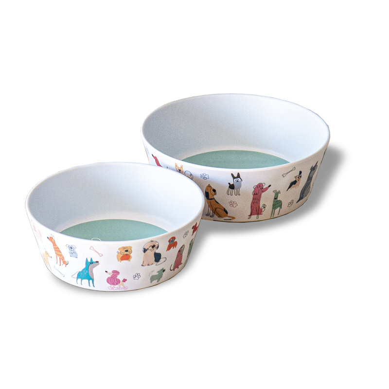 Bol en mélamine pour chien Dog Whimsy, Grand (5 tasses)