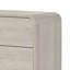 Commode haute Meni, 5 tiroirs, poignées en métal, blanc scandinave