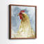 «Chicken Portrait I», reproduction encadrée de qualité supérieure - prête à être accrochée - aucun clou requis - aucun clou requis-202778938-202778948