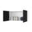 Carbon Espresso Rectangle 2-Door Wall Cabinet