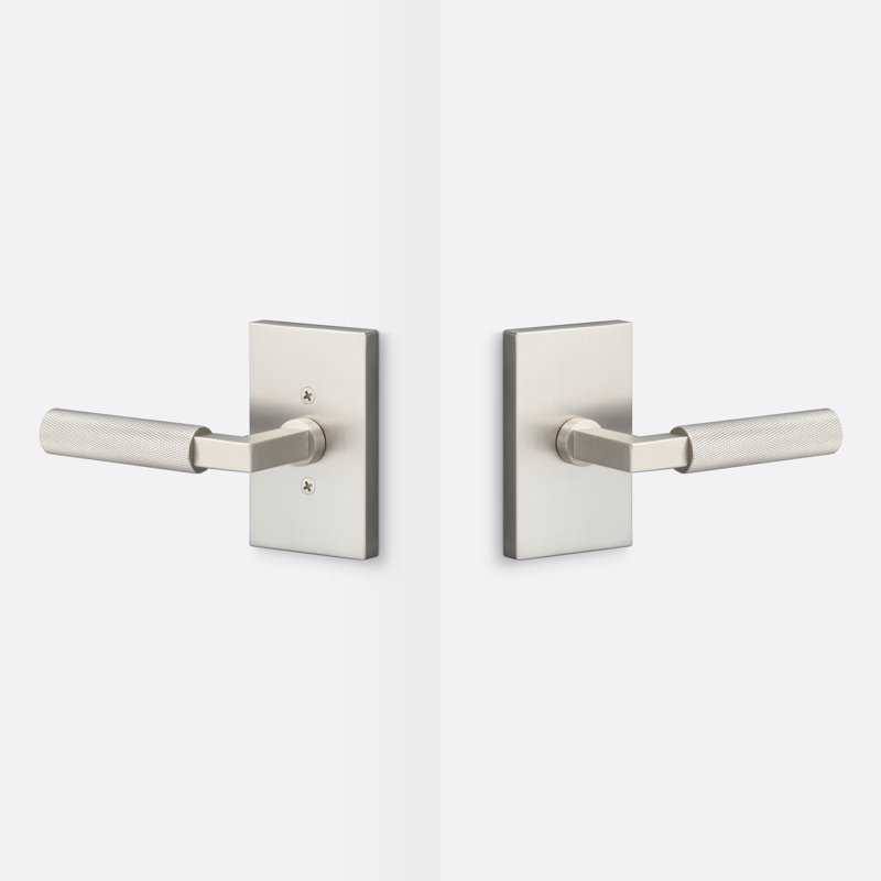 Rosace de passage Levanto, poignée moletée, Nickel, Nickel