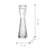 10.4'' H Glass Tabletop Tealight Holder