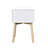 Alexander Side Table,Bedside Table with 2 Drawers and Rubber Wood Legs, Mid-Century Modern Storage Cabinet for Bedroom Living Room-329415635