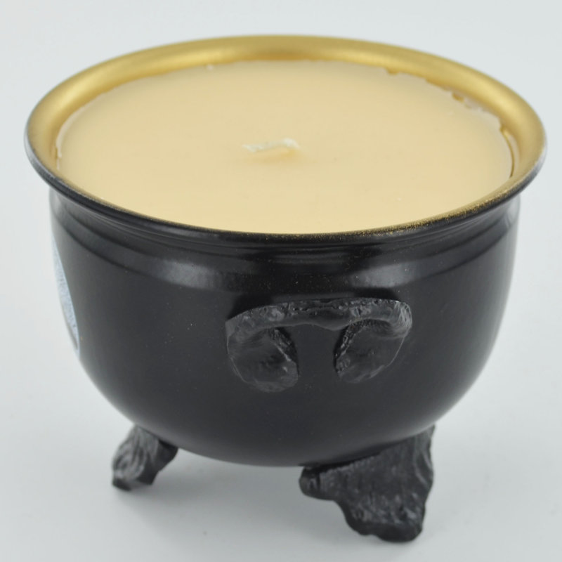 Fresh Scented Jar Candle with Metal Holder, Tree Of Life