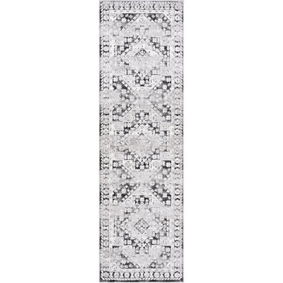 Mair Aisha Contemporary High-Low Abstract Black Indoor Area Rug