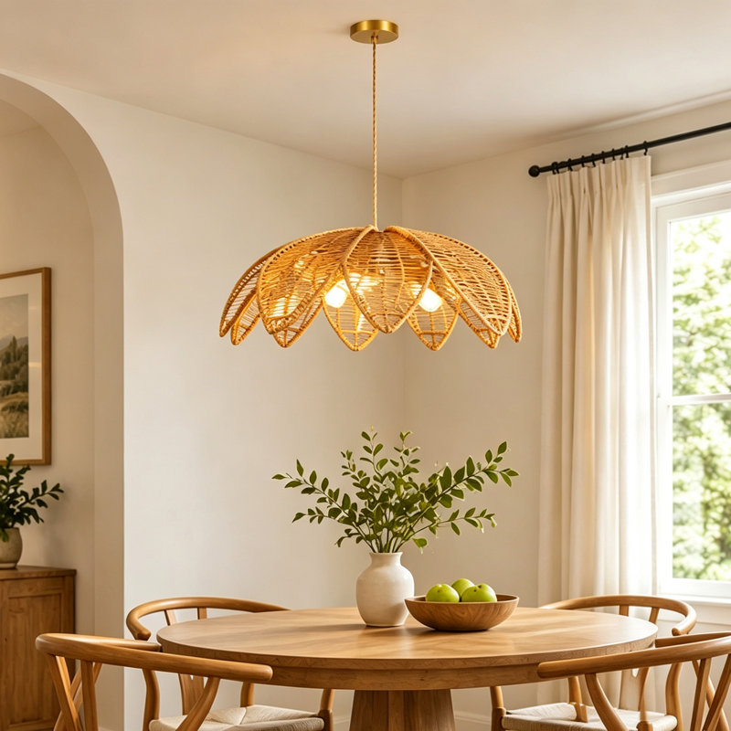 3 - Light Polished Brass Pendant