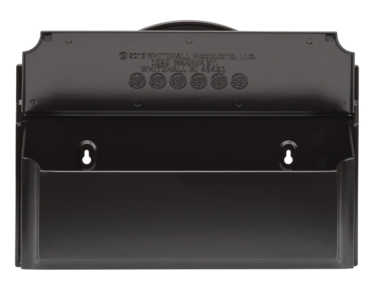 Horizontal Wall-Mounted Mailbox, Black
