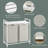 Laundry Hamper, Laundry Basket, Laundry Sorter With 2 Pull-Out And Removable Bags, Shelf, Metal Frame, 2 X 12.1 Gallons (46 L), 28.8 X 13 X 28.4 Inches-1943341100