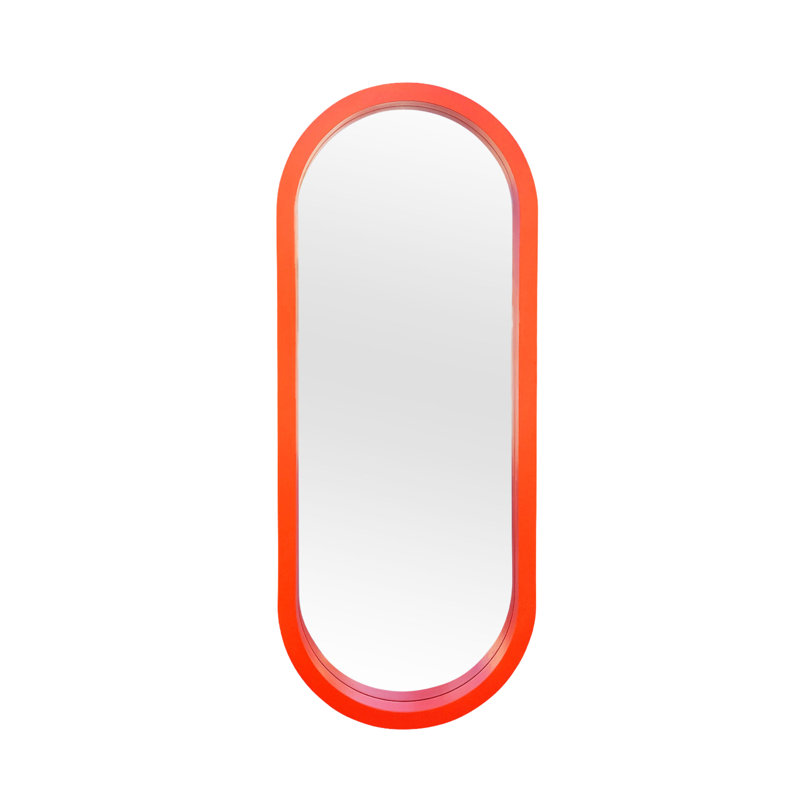 Grand miroir à pilules, 55,1 po x 21,7 po, Orange