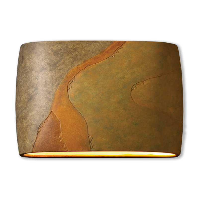 Applique murale 1 lumière DEL Anny Anny, H 9,75 po x l 16 po x P 4 po, Ardoise jaune récolte
