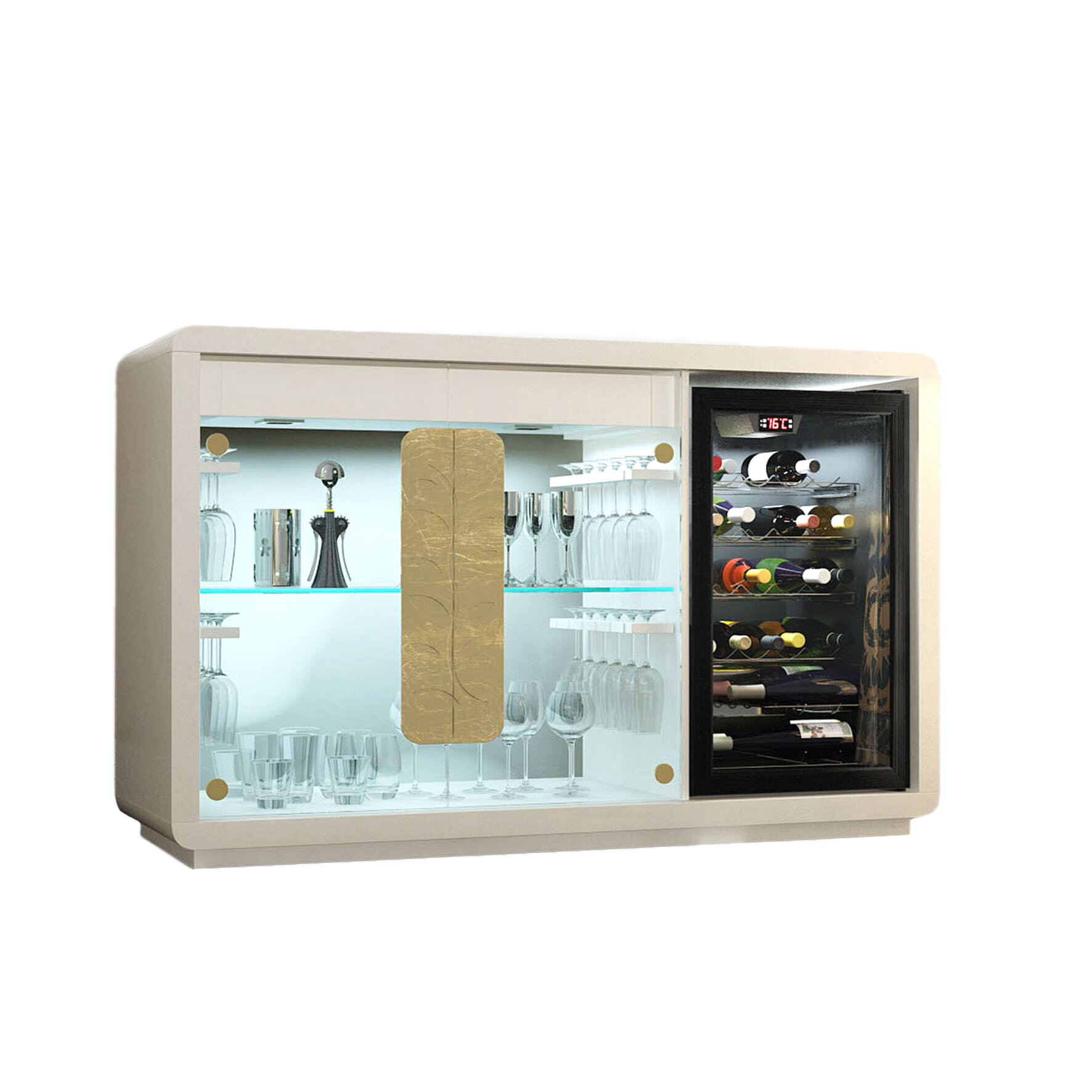 Azkary bar store cabinet