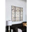 3 pièces d'art mural en métal avec cadre noir, décoration en fer de 3 décorations dorées captivantes, pour la maison