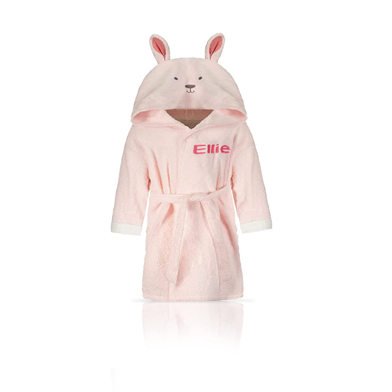 Peignoir de cheville avec capuche pour enfants, M, Oui