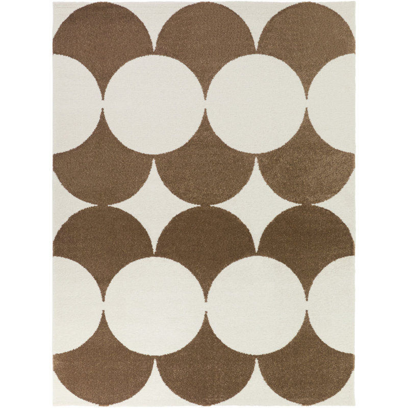 Heintz Grey Retro Geometric Area Rug, Rectangle 7'10" x 10'