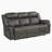 Brasilia Modern & Contemporary Polished Microfiber Manual Double Reclining 3-Piece Living Room Set with Center Console & Metal Reinforced Frame-523452393