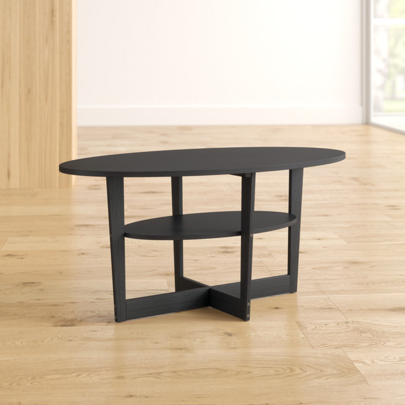 Allerton Solid Coffee Table with Storage, Walnut Top/Walnut Base