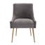 Chaise d'appoint en velours l 22 po Johileny-1011509965