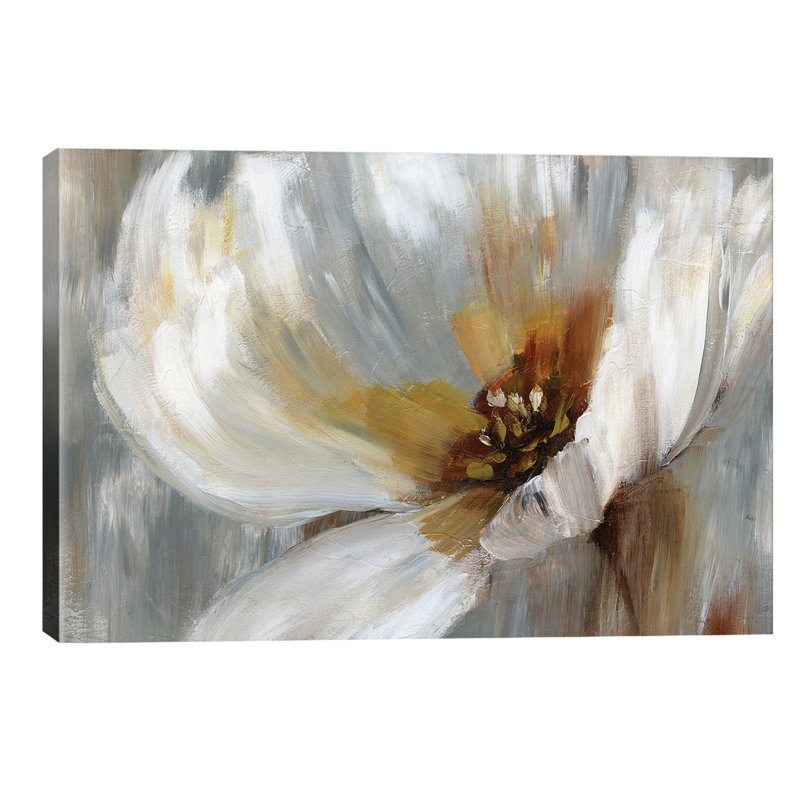 Emboldened Poppy by Nan - Wrapped Canvas Painting, 20.32 cm H x 30.48 cm W