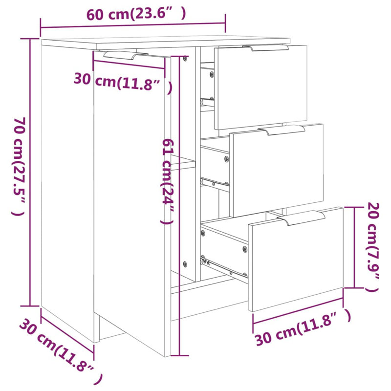 Hyok 60cm Sideboard