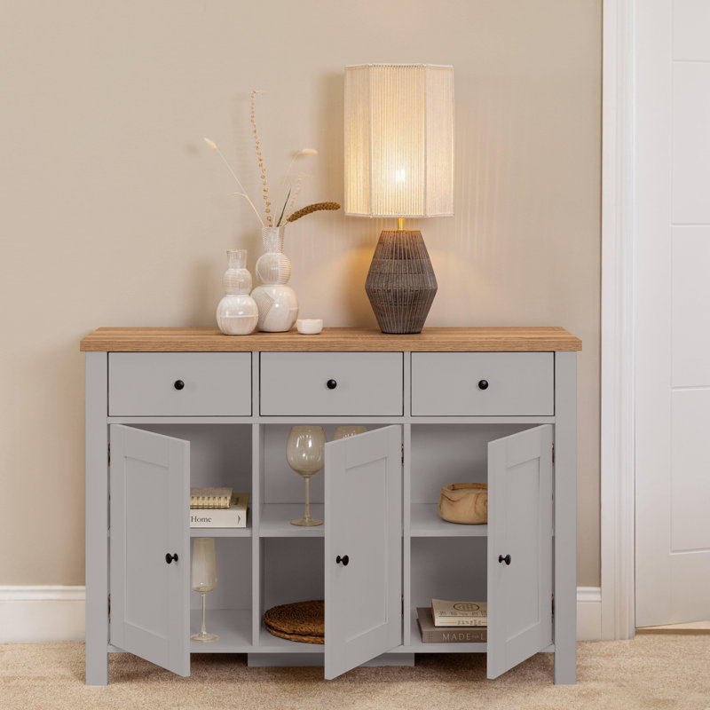 Maryhannah Sideboard, Grey, 3 Doors