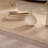 Modern Curved Light Wood Coffee Table With Open Storage | Gift Idea