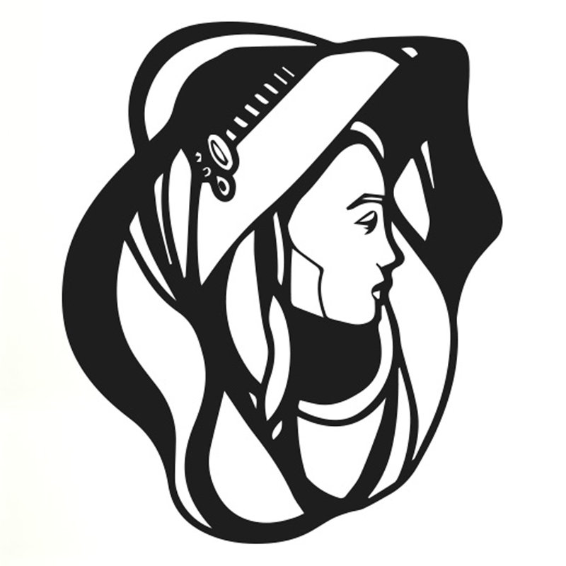 Wall Decal, Black, Large