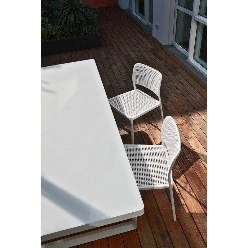 Audrey Armchair, White, White Painted Steel