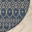 Tapis intérieur / extérieur bleu Marshanna Nord Trellis-88868316