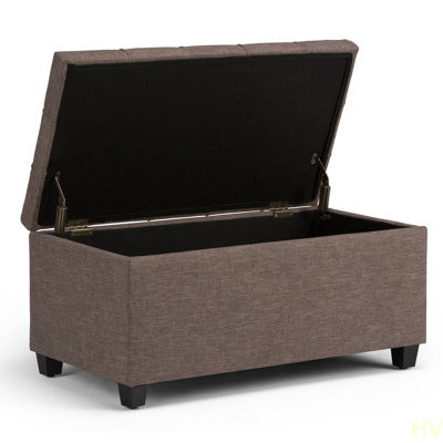 Sienna - Storage Ottoman Bench  For Bedroom, Living Room And Entryway