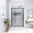 48 In. W X 71 In. H Pivot Framed Shower Door In Matte Black Finish